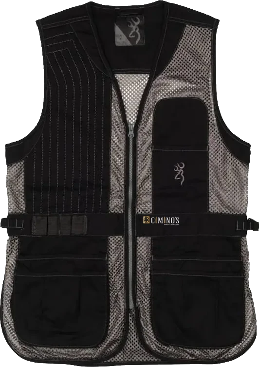 Colete Browning feminino Trapper Creek preto/cinza
