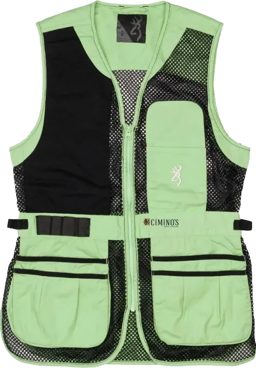 Colete Browning feminino Trapper Creek preto/Neo-Mint