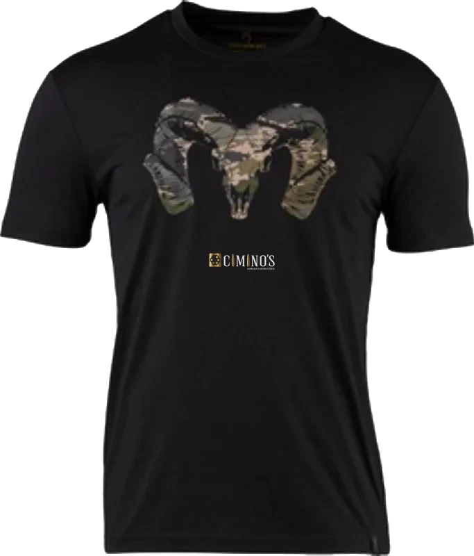 Camisa Browning manga curta Camp Ram preto