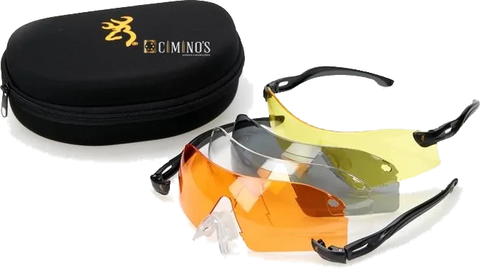 Kit óculos de tiro Browning Eagle