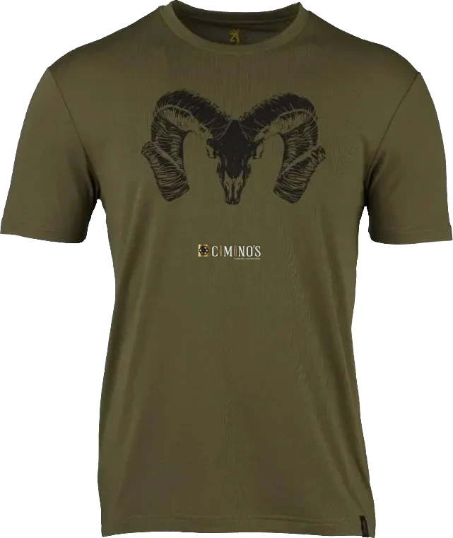 Camisa Browning manga curta Camp Ram verde