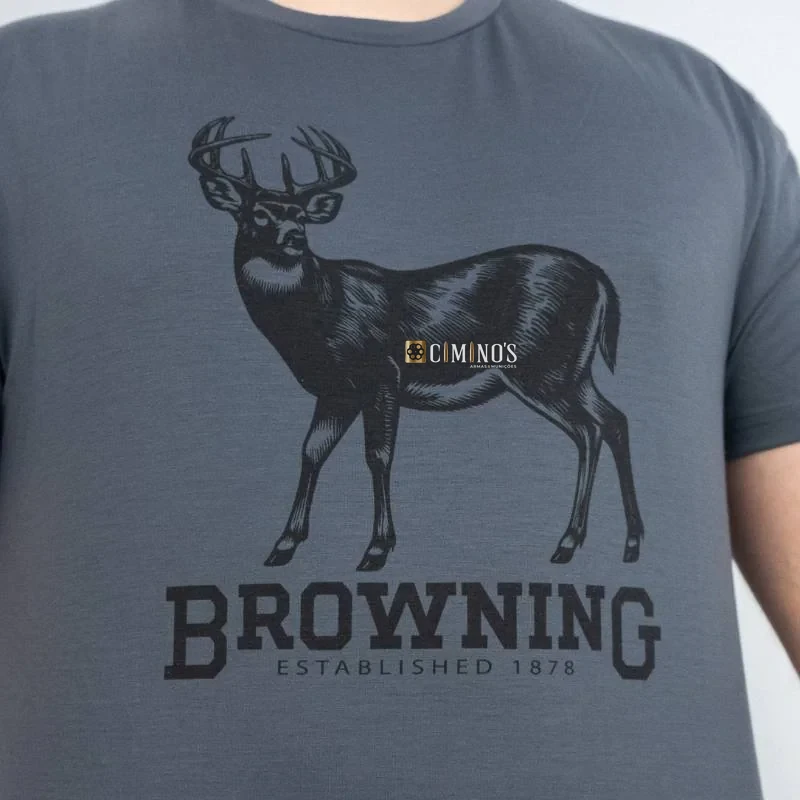 Camisa Browning manga curta Whitetail Carbon