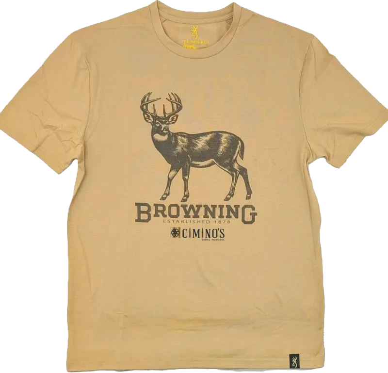 Camisa Browning manga curta Whitetail Prairie