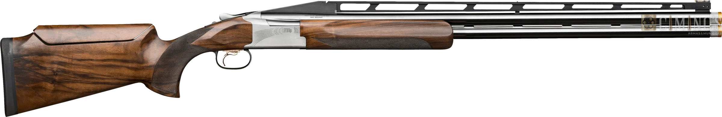 B725 Pro Trap Adjustable High Rib, sobreposta de Trap Browning