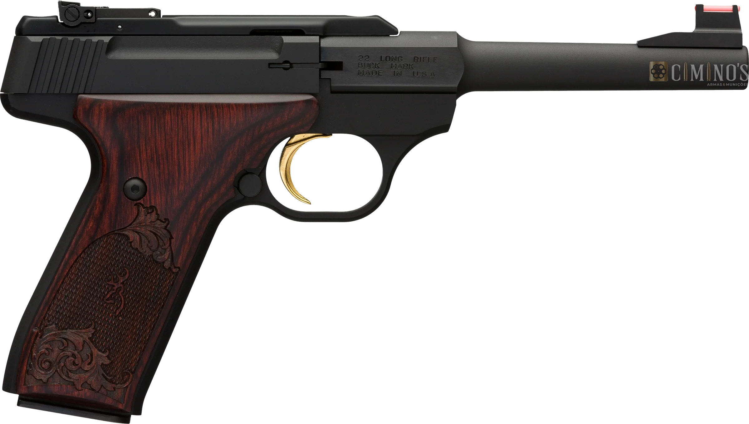 Buck Mark Challenge Rosewood, pistola semiautomática de tiro esportivo Browning