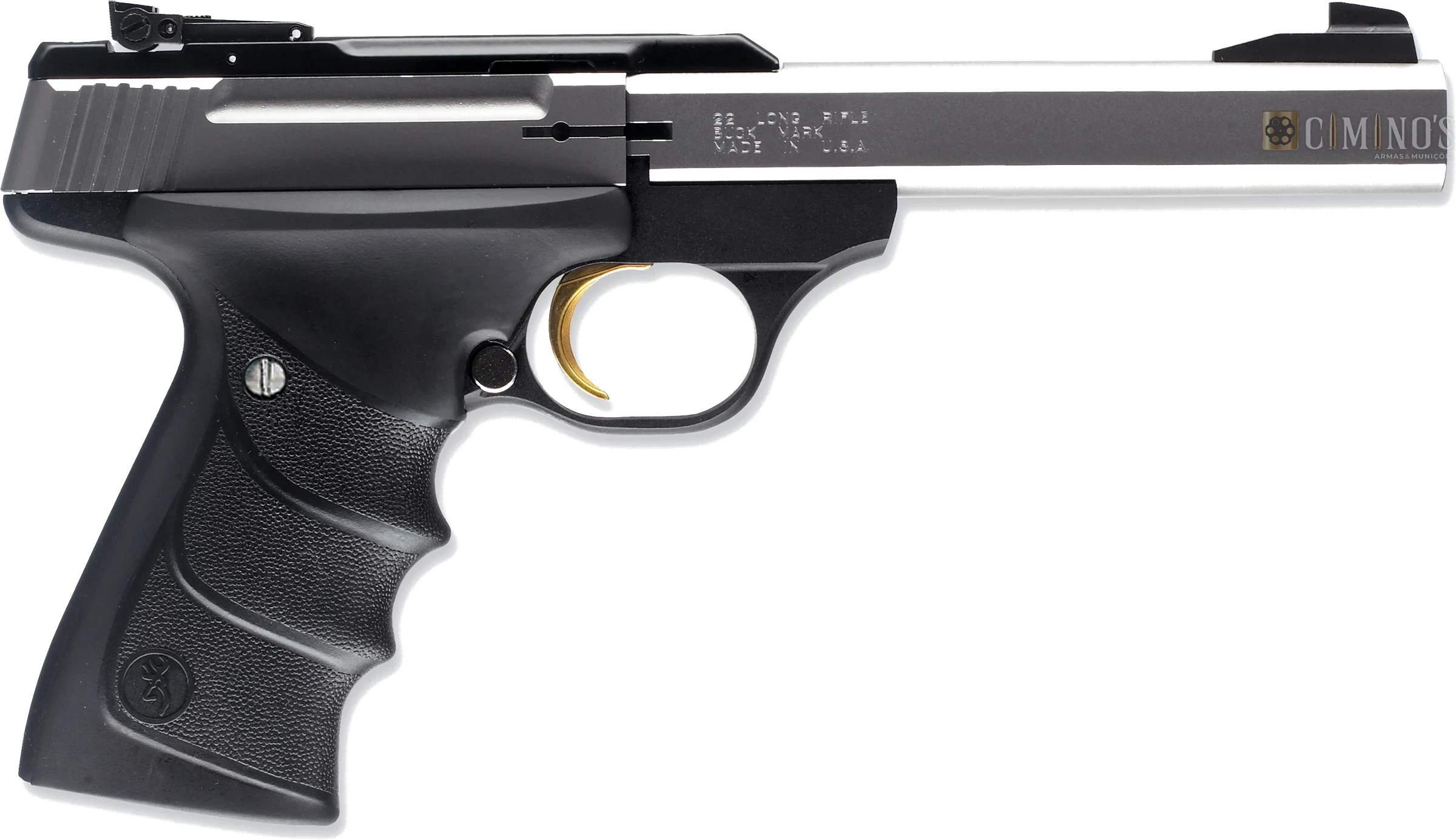 Buck Mark Standard Stainless URX, pistola semiautomática de tiro esportivo Browning