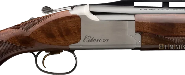 Citori CXT Adjustable Comb: cXT White: close da báscula, gatilho e punho
